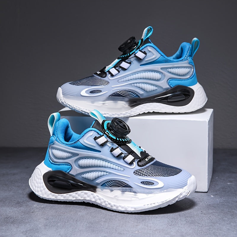Boy's Block Basketball Shoes, Comfy Breathable Sneakers