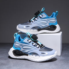 Boy's Block Basketball Shoes, Comfy Breathable Sneakers