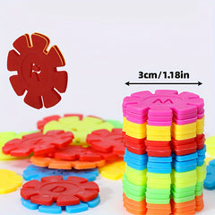 203pcs Building Blocks Set with Digital Letters Snowflakes