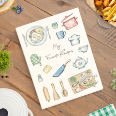 Large Size B5 Blank Recipe Book for 80 Recipes