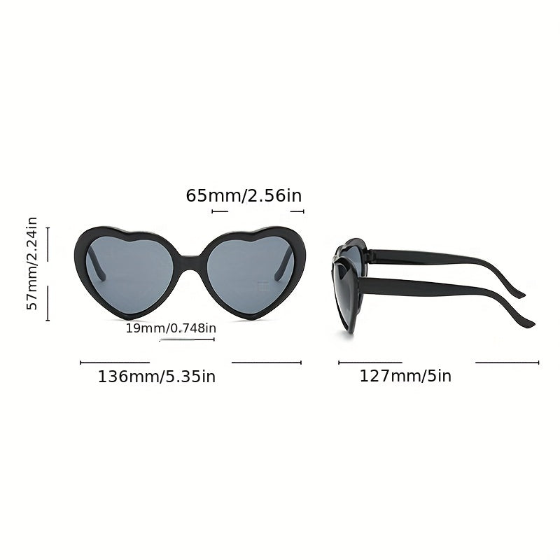 Heart Sunglasses For Women Men Y2K Funny Party Favors Decorative Glasses