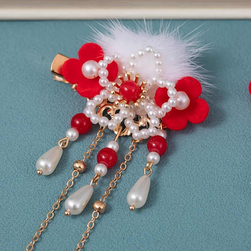 Vintage Metal Hair Comb Cheongsam Hair Accessories For Women
