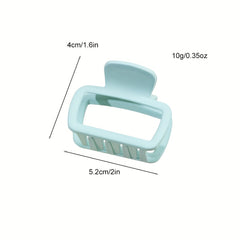 Small Candy Hair Claw Hollow Style Hair Claw Women Girls Shark Claw