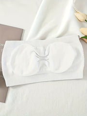 3pcs Strapless Cut Out Bandeau Bras Stretch Bra Set for Women