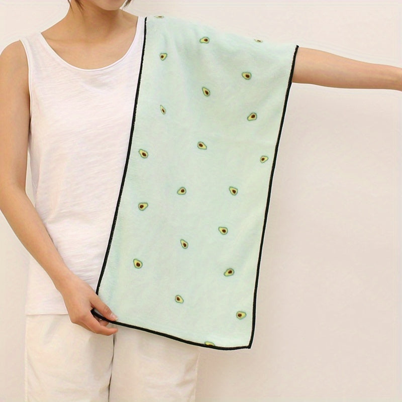 Printed Hand Towel Coral Fleece Soft Absorbent Towel