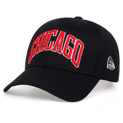 CHICAGO Embroidery Football Baseball Cap Adjustable Sun Hat Men Unisex