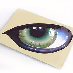 Reflective Sticker Pair Green Eyes Car Motorcycle Rear Mirror Side Window