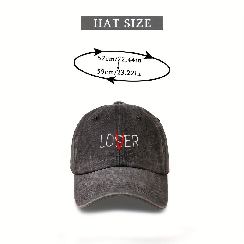 LOSER Embroidery Casual Baseball Cap Candy Washed Distressed Outdoor Sun Hat