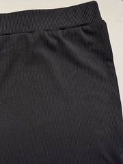  High Rise Wide Leg Crop Trousers