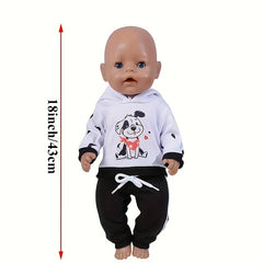 5 Cute Animal Pattern Doll Outfits for 18in Dolls - Birthday Set