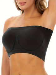 3pc Strapless Bandeau Bras Comfy & Stretch Everyday Bra Women's Lingerie