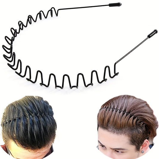 Metal Hair Band Unisex Sports Headband Men Women Hair Bands