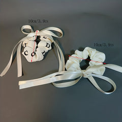 2pcs Bowknot Hair Tie Ribbon Style Hair Accessories