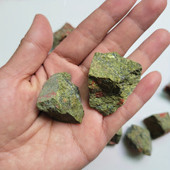 2oz 4oz Unakite Raw Stones Rocks Rough Crystals For Tumbling Bulk Gemstone