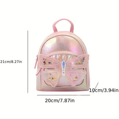 Kids Butterfly Decor Backpack Casual Bag