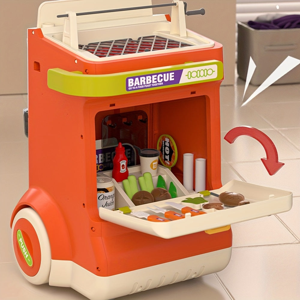 Smoky Sizzle Master Wagon Toy BBQ with Lights & Smoke