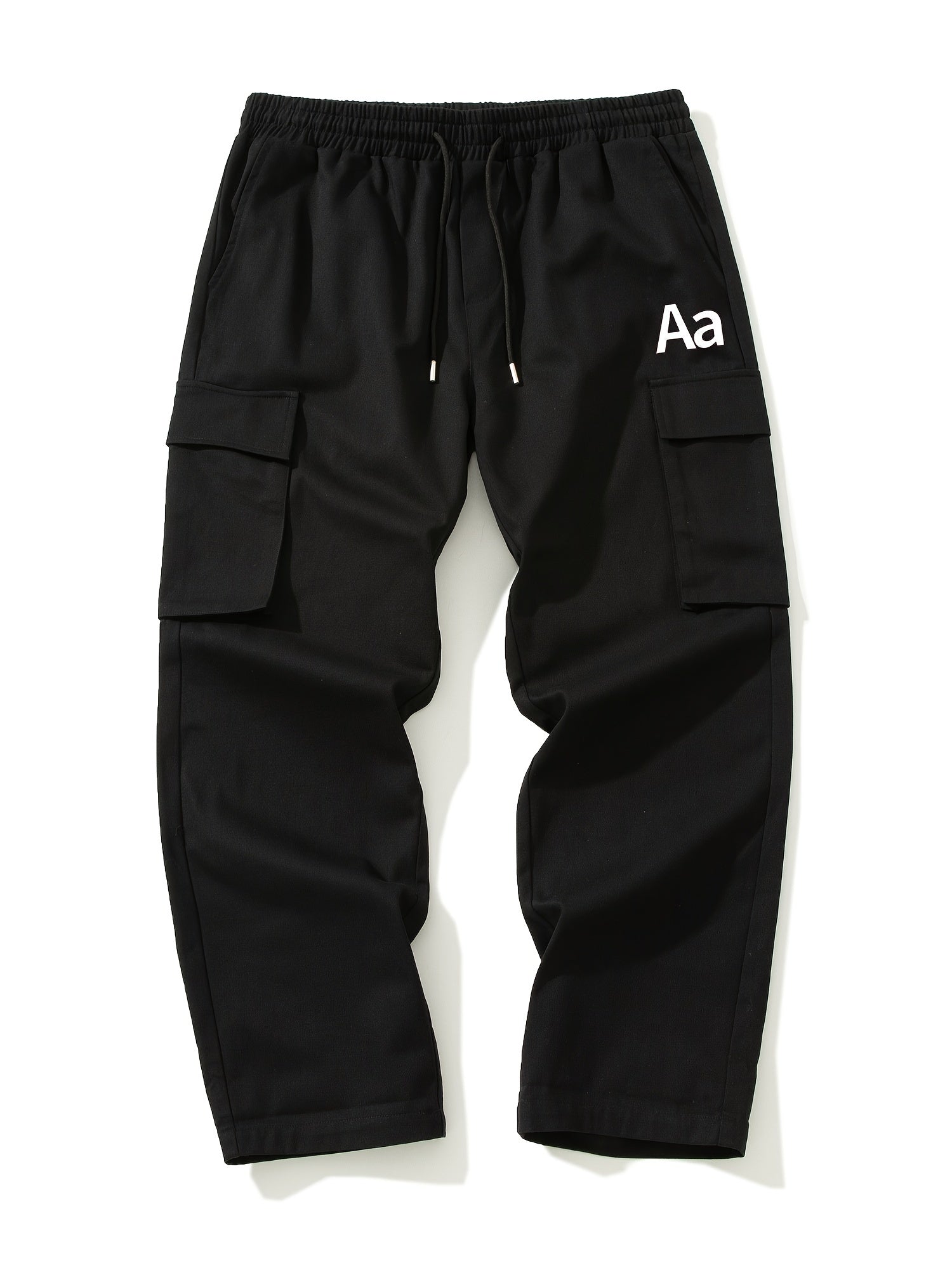 Men's Aa Pattern Print Cropped Cargo Pants