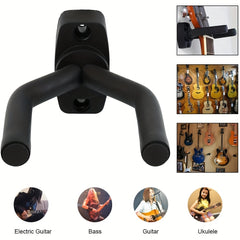 Guitar Wall Mount Hanger for All Size Instruments Easy Install
