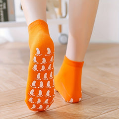 4 Pairs Women's Non slip Yoga Socks Breathable Medium Tube Dance Training Socks