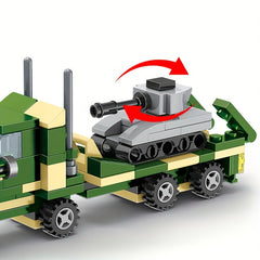 Tank Transport Truck Building Blocks Toy
