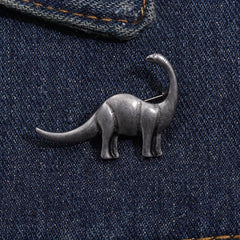 Metal Dinosaur Shape Brooch Backpack Hat Pin