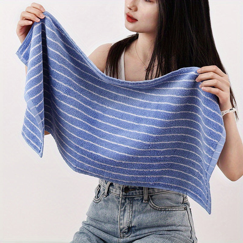 Striped Argyle Cotton Bath Towel Soft Absorbent Towel