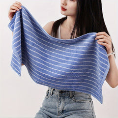Striped Argyle Cotton Bath Towel Soft Absorbent Towel