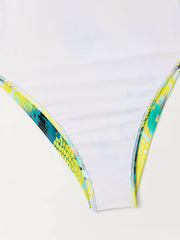  Cami Top & Cut Out Panties Swimsuit Set