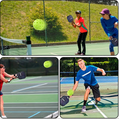 6pcs Lightweight Pickleball Balls for Family Indoor Outdoor Training