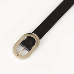 Wide Dark Brown PU Belt for Women