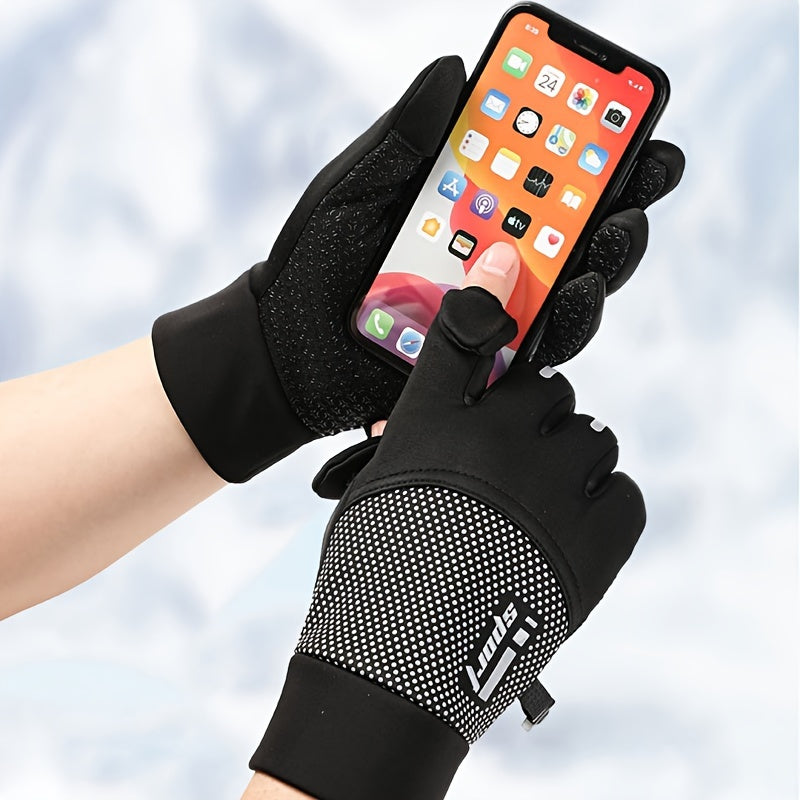 Anti Slip Cycling Gloves Windproof Waterproof Touch Screen Gloves