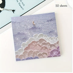 Painting Postit Index Sticker Landscape Memo Book
