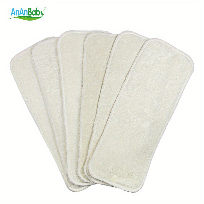 6pcs 4 Layers Bamboo Blend Insert Diaper Pads