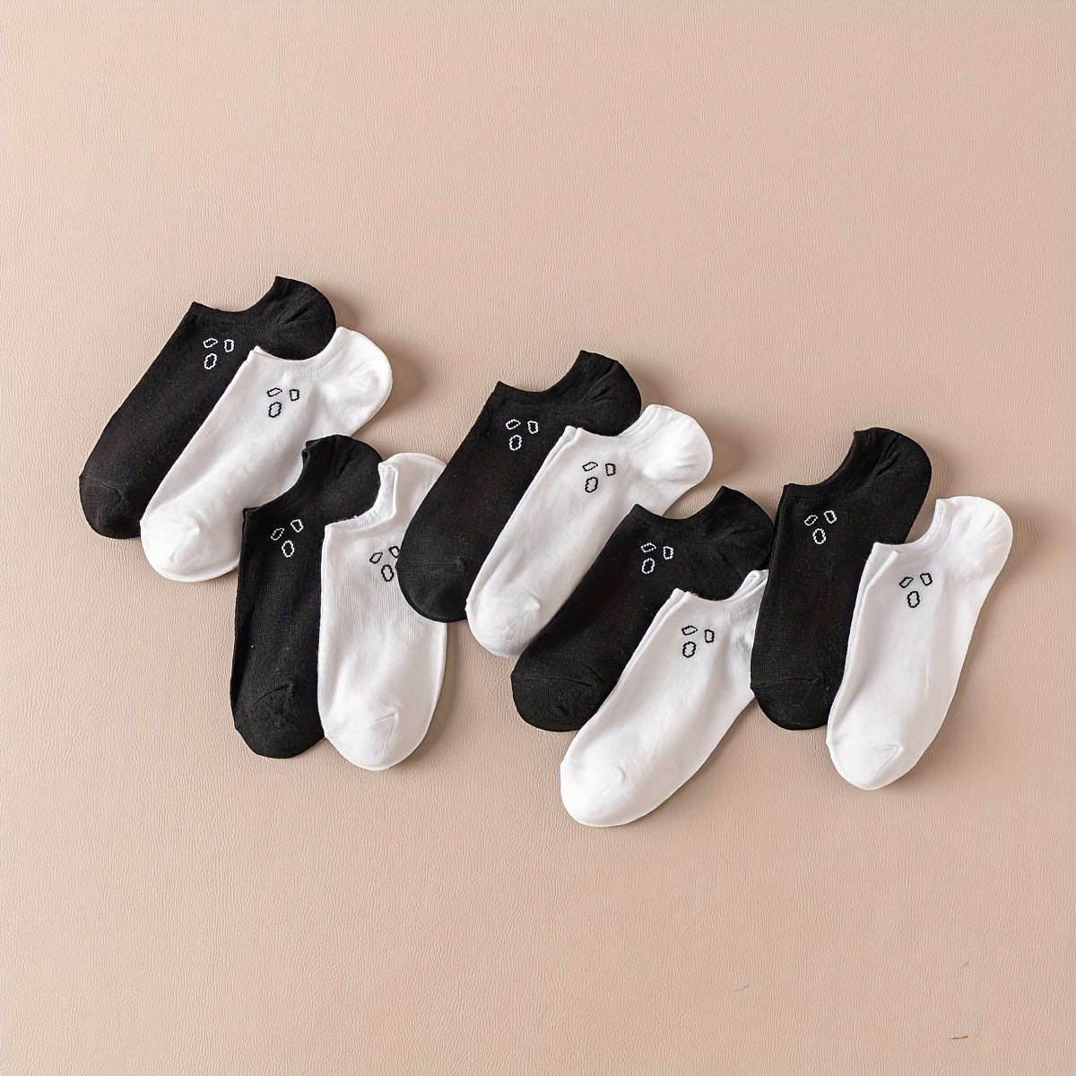 10 Pairs Cartoon Print Low Cut Ankle Socks Women's Stockings & Hosiery