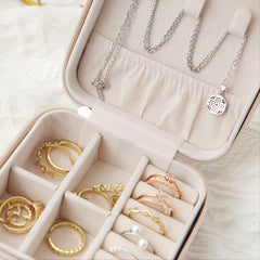 Portable Jewelry Storage Box - Jewelry Organizer Case