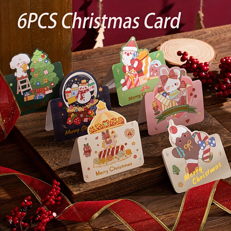 12pcs Christmas Greeting Card Christmas Message Card Christmas Blessing Card
