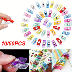 50Pcs Sewing Clips Assorted Bright Colors Quilting Crafting Wonder Clips