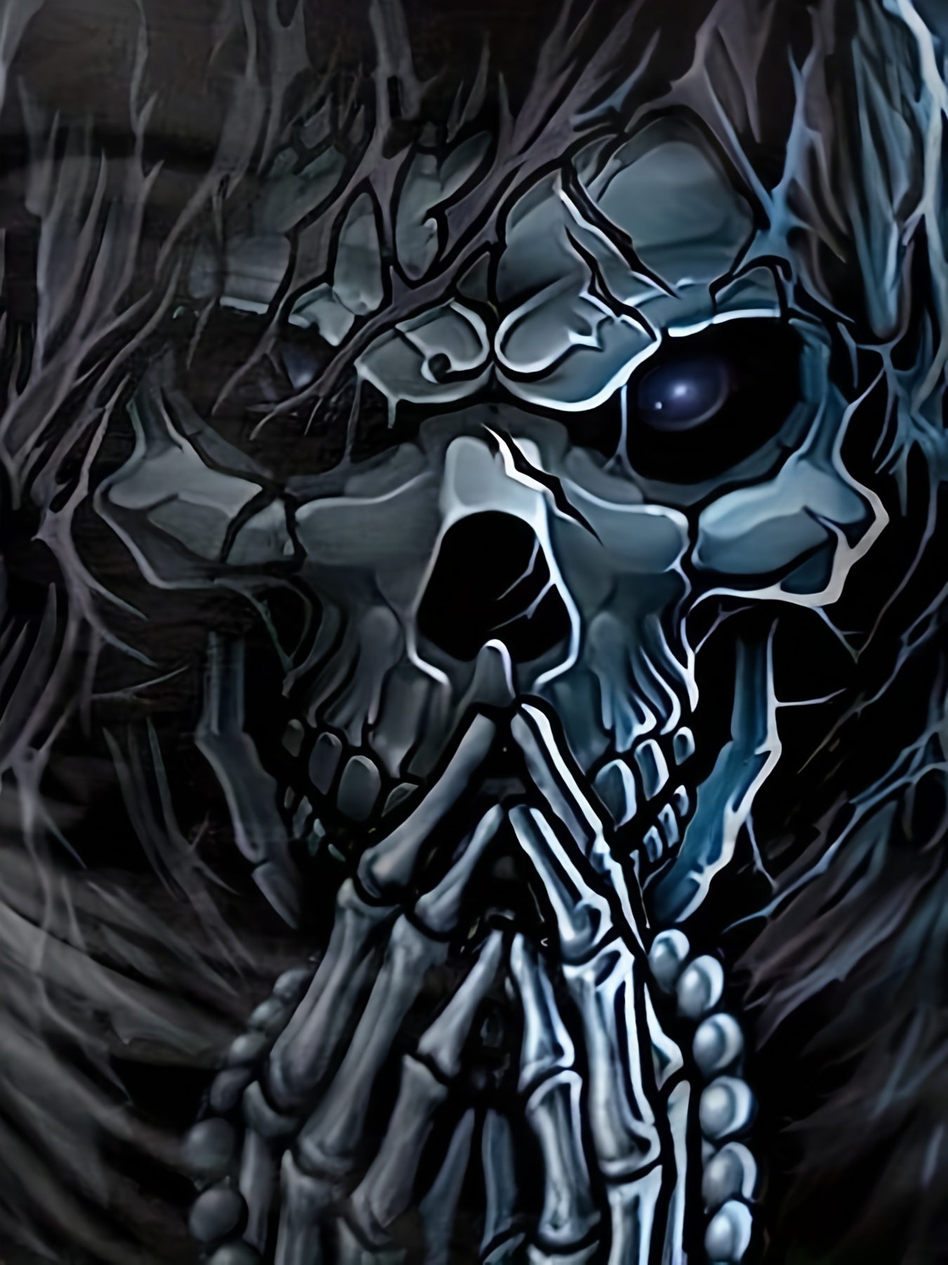 Men's Cartoon Skeleton Graphic T-shirt 3D Print Tee for Summer Outdoors