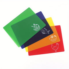 4pcs Colorful Sorting Cutting Board Chopping Board Kitchen Supplies