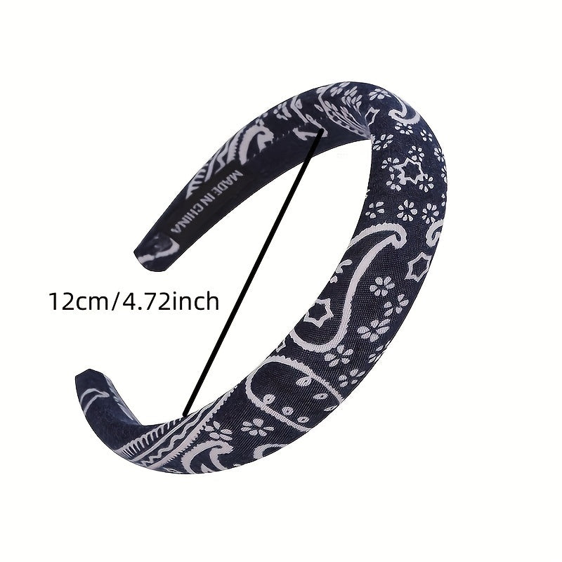 Boho Paisley Pattern Headband Vintage Headdress