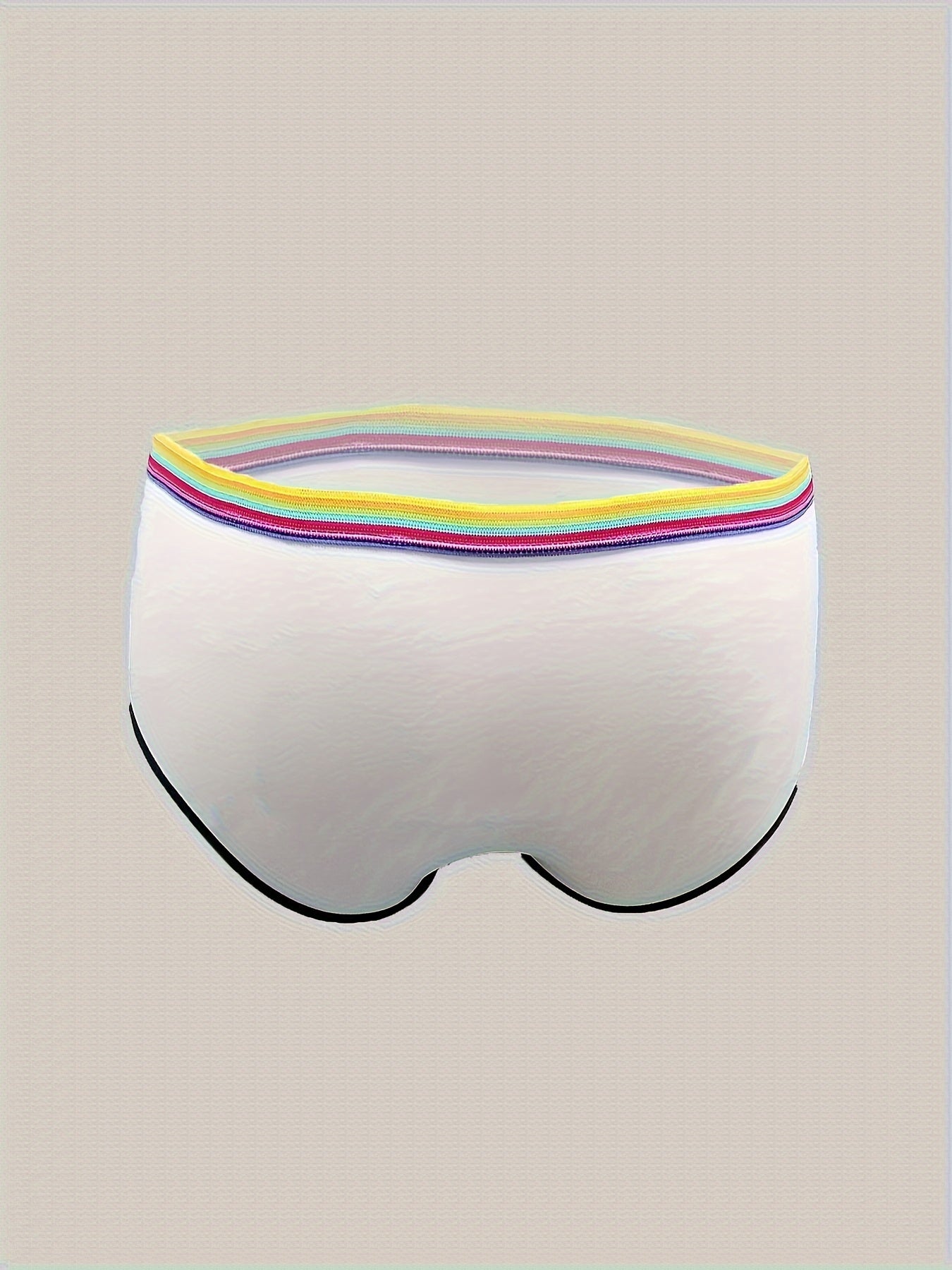  Sexy Colorful Striped Panty, Soft & Stretchy, Contrast Binding
