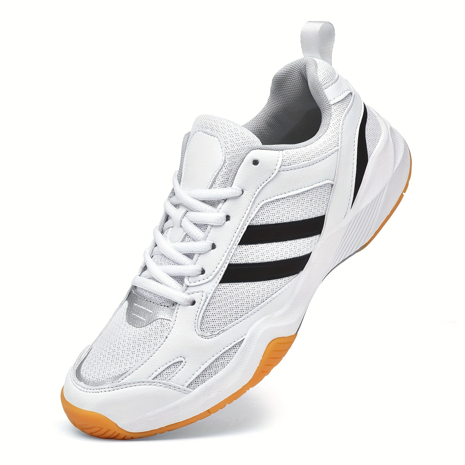 Men's Breathable Badminton Shoes Non Slip Lace Up Sneakers