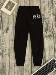 1975 Edition Casual Stretch Drawstring Joggers Men s Pants