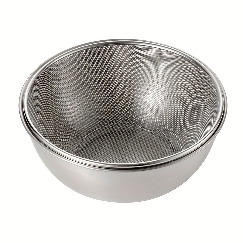 2-Layer Stainless Steel Vegetable Washing Colander Basket