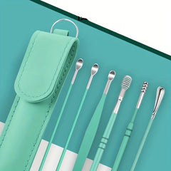 Stainless Steel Ear Pick Set Ear Wax Removal Kit with Portable Bag