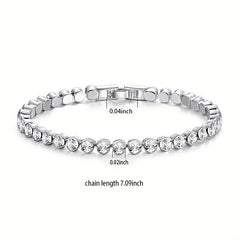 CZ Tennis Bracelet Wedding Jewelry Gift