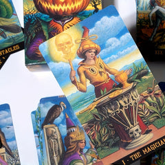 Jack Lantern Tarot Card Halloween Pumpkin Lantern Cards