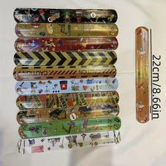 24pcs Engineering Bracelet Snap Bracelet Bands Party Favors Racing Theme