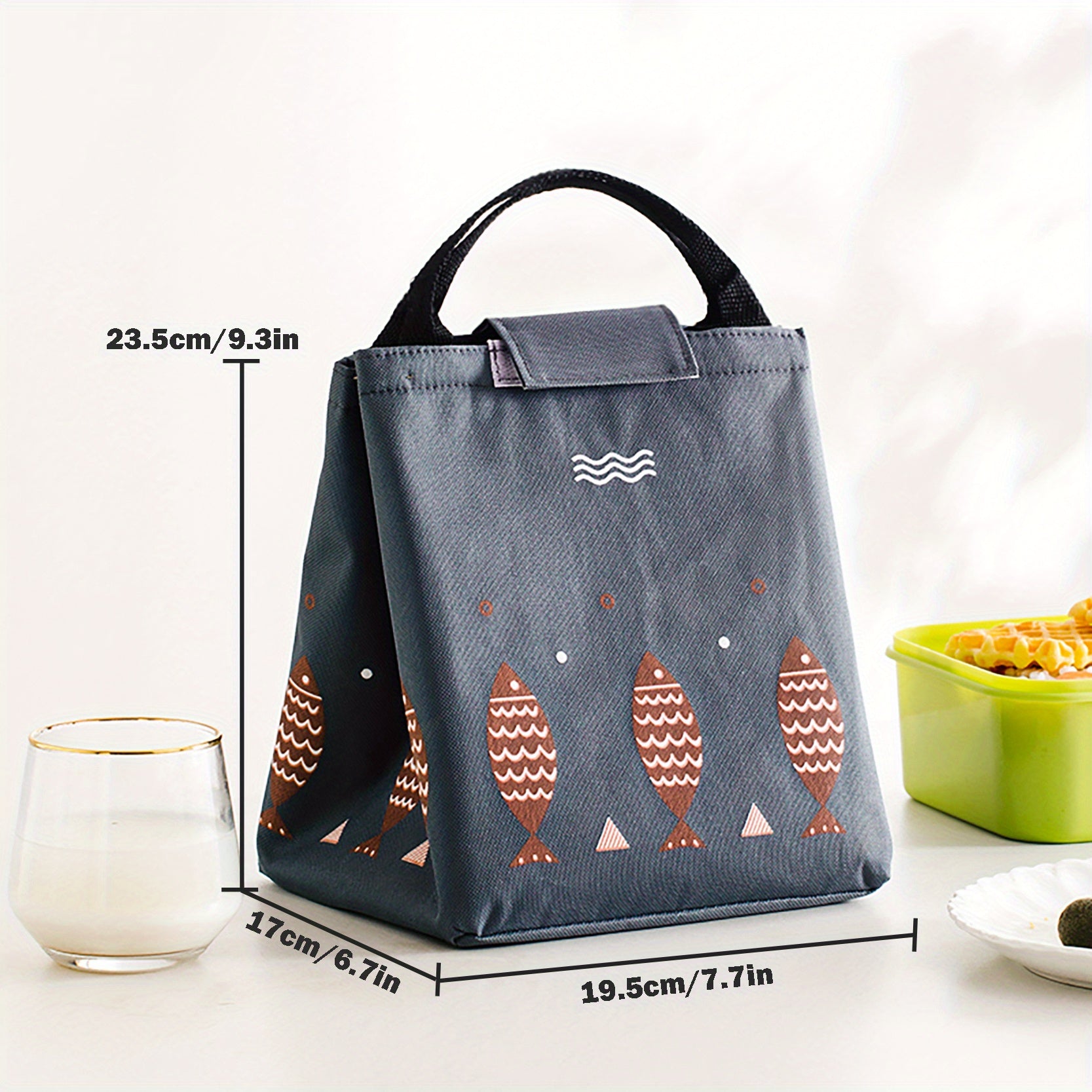 Insulated Lunch Bag Leakproof Freezable School Office Picnic