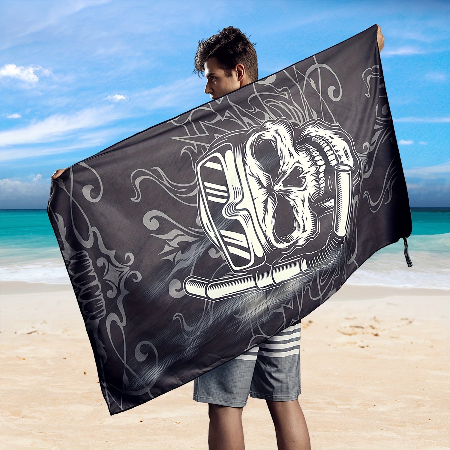 Turbo Microfiber Beach Towel Quick Drying Sand Proof Swim Towel